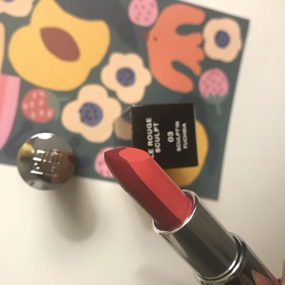 Givenchy Le Rouge Sculpt Two-tone Lipstick-#03 Sculpt’in Fuchsia-L’Autre Noir LE